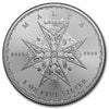 2023 Malta €5 Maltese Cross BU 1oz .999 Silver (No Tax) Light Toning