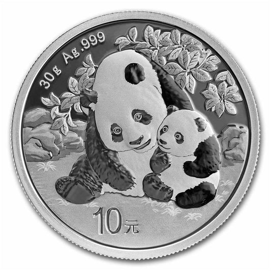 2024 10Y China Panda 30g .999 Silver (No Tax) Scratches on Capsule