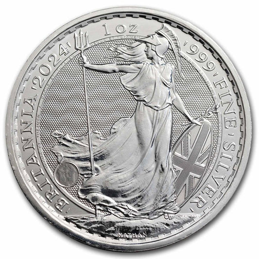 2024 GB £2 Britannia (King Charles III) 1oz Silver - No Tax (Issues)