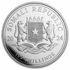 2024 Somali Republic 100 Shillings Elephant 1oz Silver (No Tax) Tone Spot/Scr.