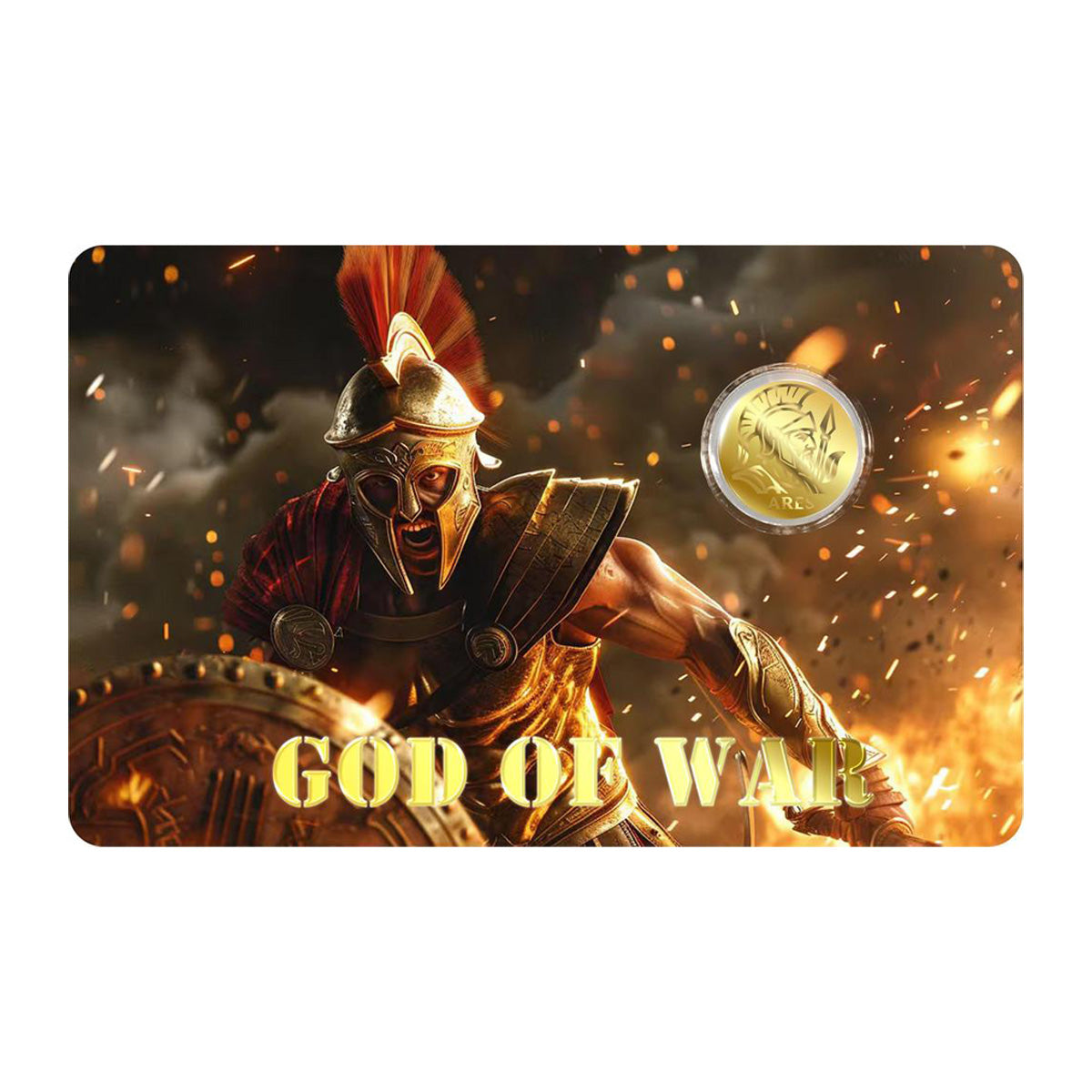 2026 Niue 50 Cents Ares 1/1000oz 24K .9999 Gold in Card (No Tax)