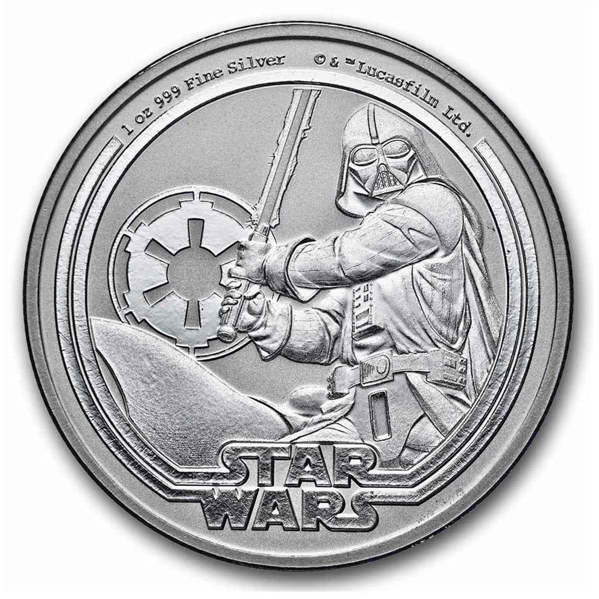 2026 Niue $2 Star Wars: Darth Vader 1oz .999 Silver (Tax Exempt)