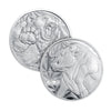 GSM Bull & Bear 1/4oz .999 Fine Silver Fractional Round (No Tax)
