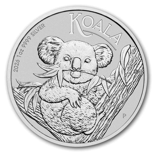 2026 Australia $1 Koala 1oz. .9999 Fine Silver Coin (No Tax)