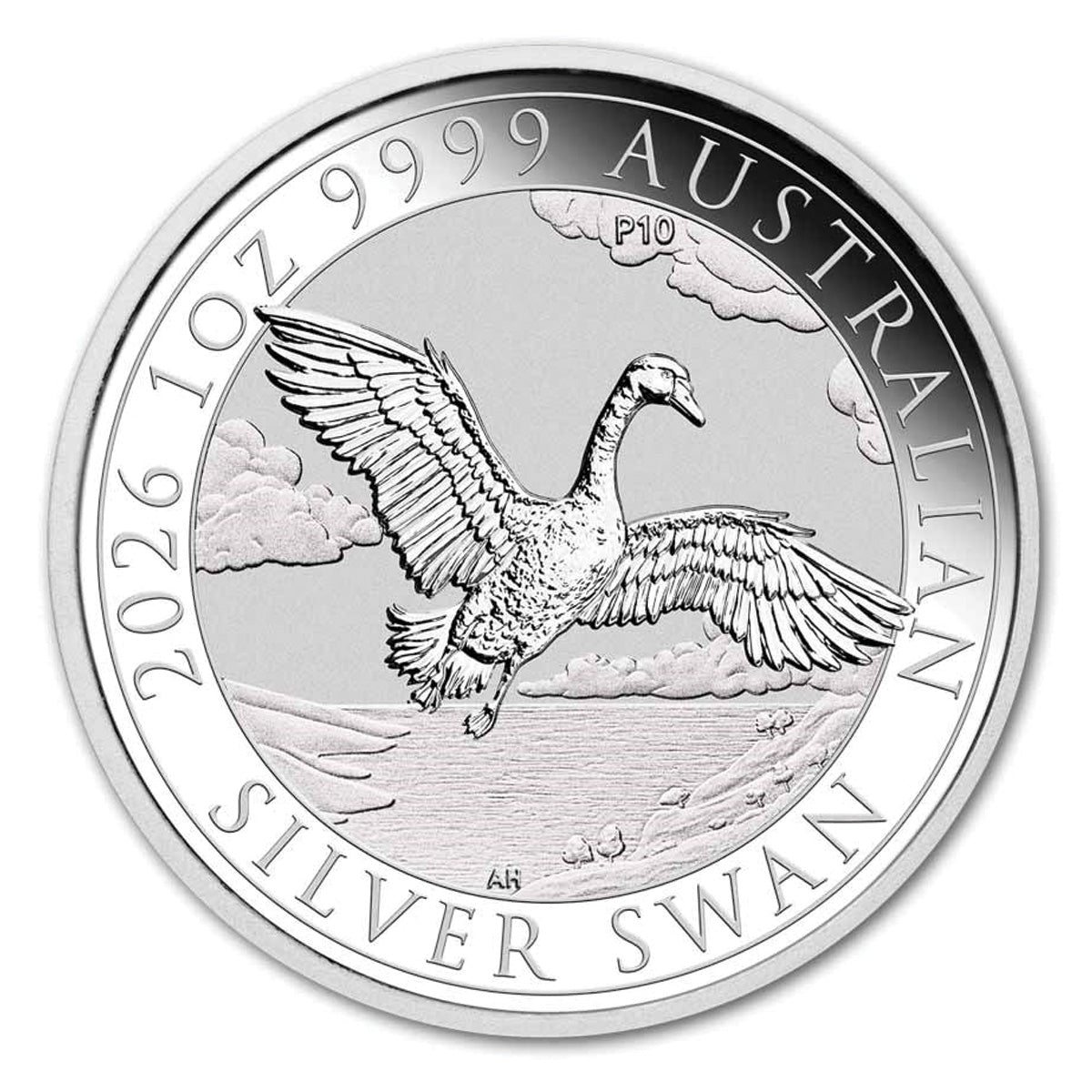 2026 Australia $1 10th Anniversary Swan 1oz .9999 Silver Coin (No Tax)