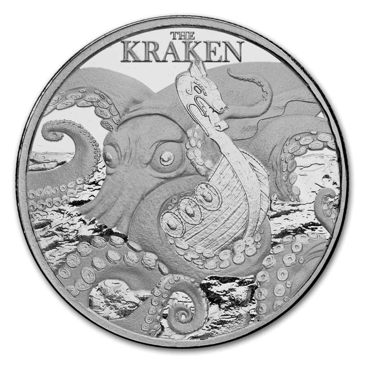 2026 Niue $2 Mythical Creatures: The Kraken 1oz. .999 Silver Coin (No Tax)