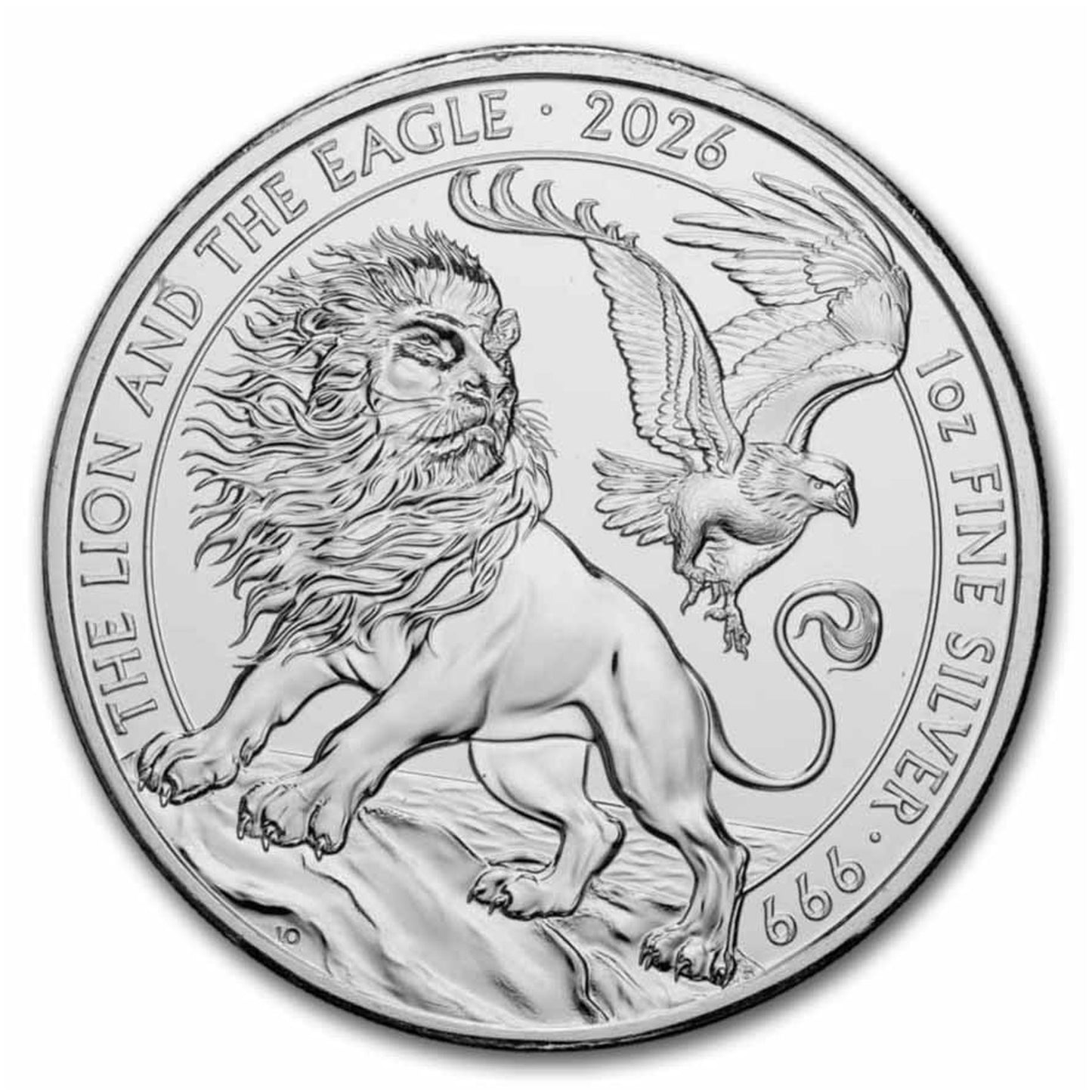 2026 Great Britain £2 Lion and the Eagle 1oz. .999 Silver (No Tax)