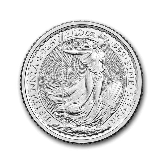 2026 Great Britain 20 Pence Britannia 1/10oz .999 Fine Silver (No Tax)