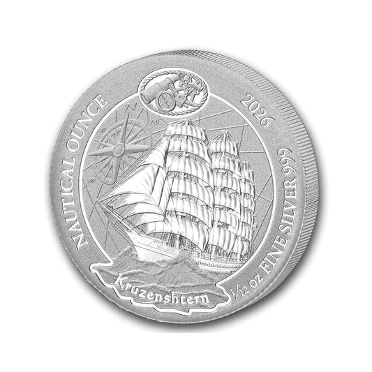2026 Rwanda 10 RWF 100 Years Kruzenshtern 1/12oz .999 Fine Silver (No Tax)