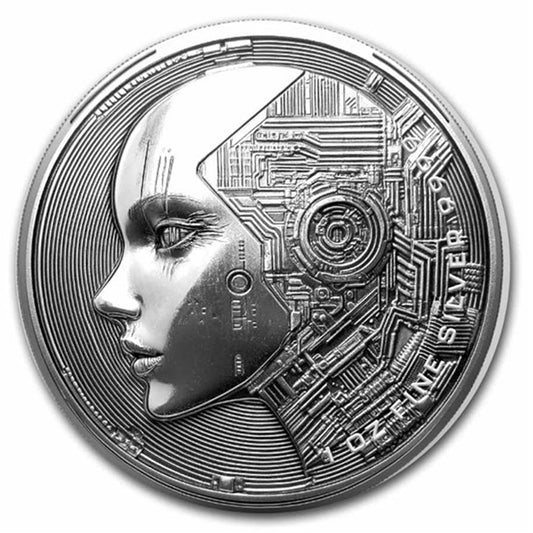 2025 Chad 5,000 Francs AI (Artificial Intelligence) 1oz. Silver Coin (No Tax)