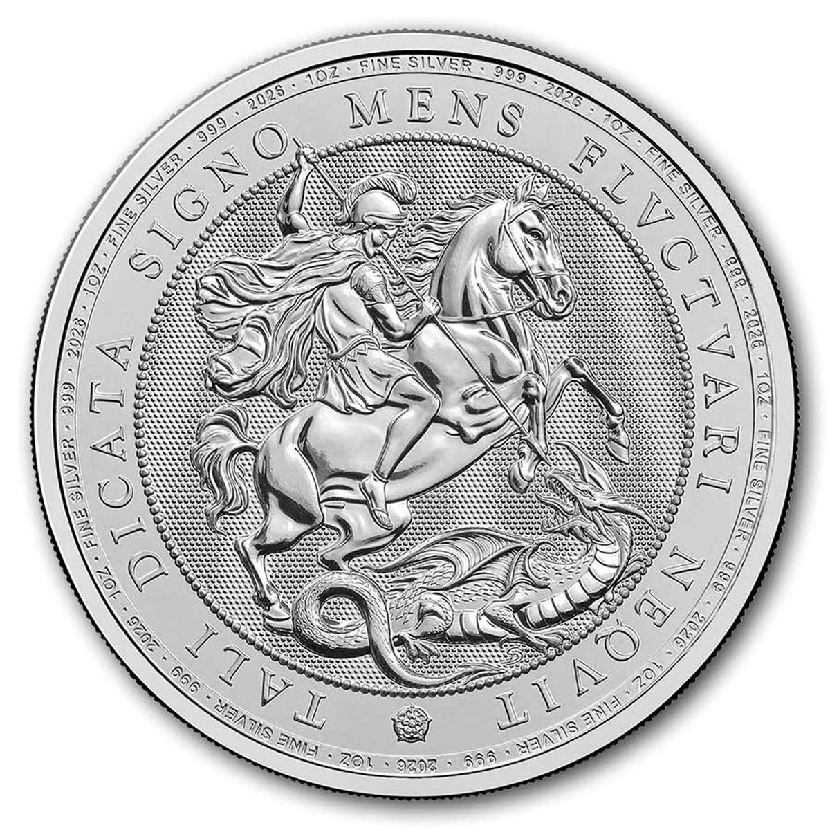 2026 Great Britain £2 St. George and the Dragon 1oz .999 Silver (No Tax)