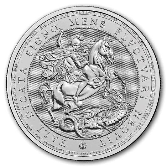 2026 Great Britain £2 St. George and the Dragon 1oz .999 Silver (No Tax)