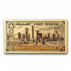 One Dallas Fort Worth Texas Goldback 1/1000oz 24K .9999 Gold Wafer Foil Note (No Tax)