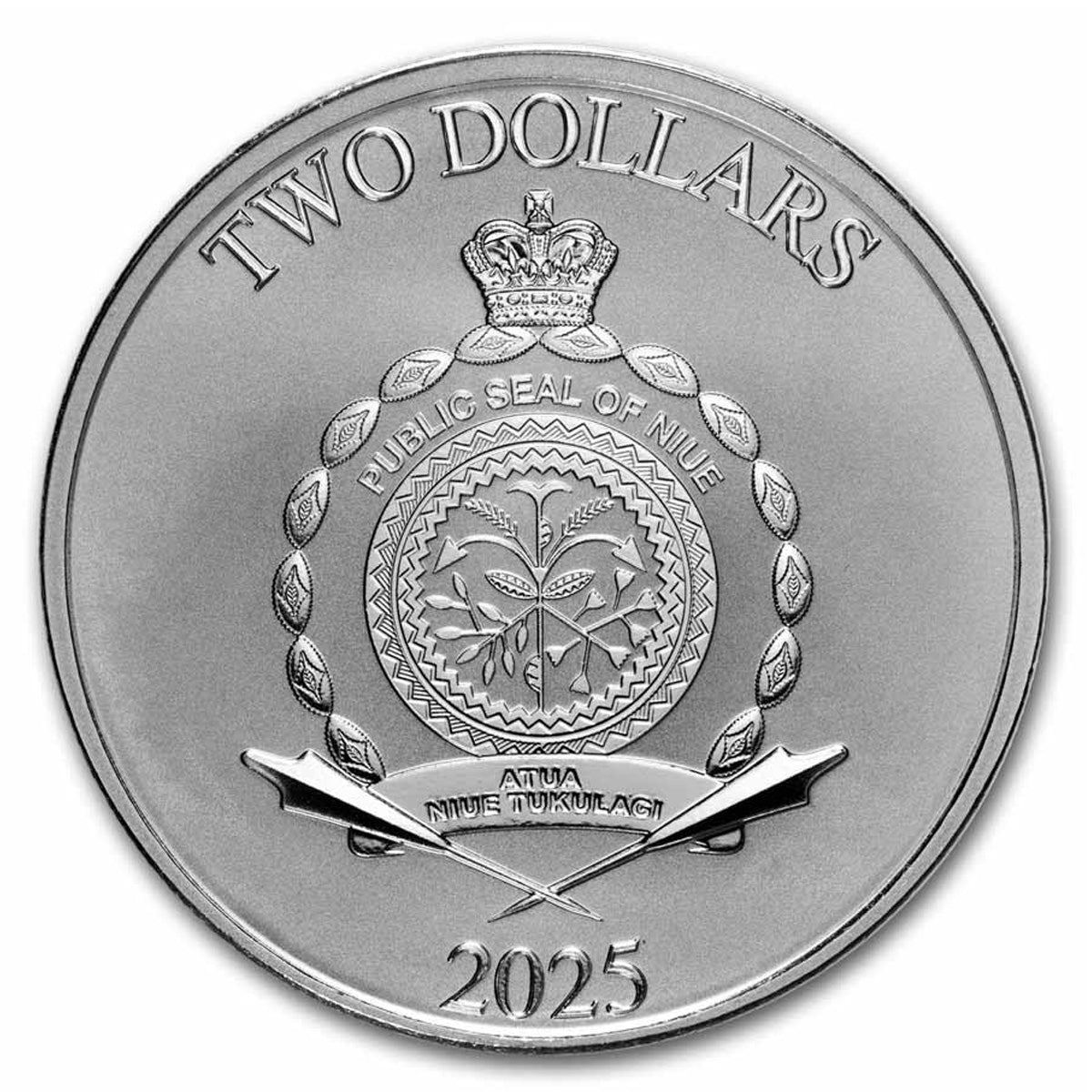 2025 Niue $2 Disney Mickey, Donald & Goofy 1oz. .999 Silver (No Tax)
