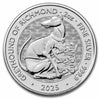 2025 GB £5 Royal Tudor Beasts: Greyhound 2oz Silver (No Tax) May have Light Toning