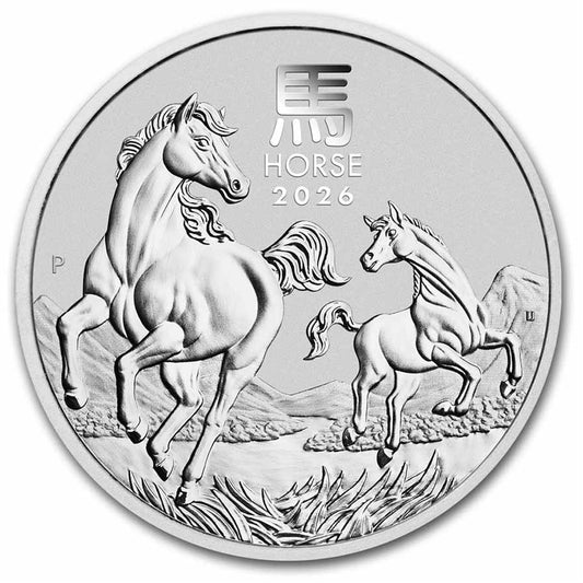 2026 Australia $1 Lunar Year of the Horse (Series III) 1oz. .9999 Silver (No Tax)