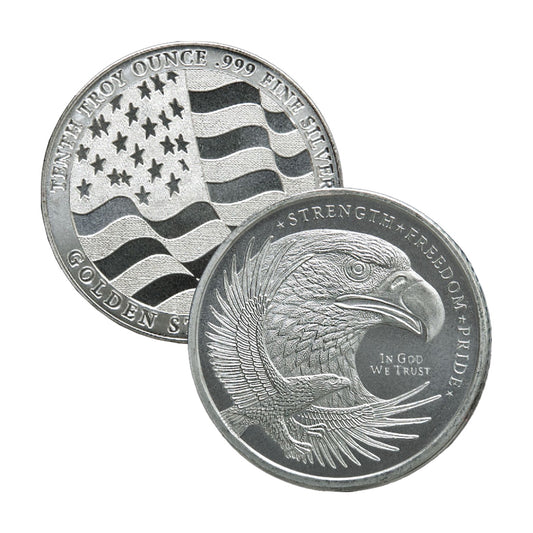 GSM Eagle 1/10oz .999 Silver Fractional Round (No Tax)