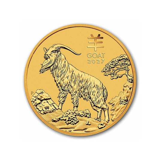2027 Australia $15 Lunar Year of the Goat (Series III) 1/10oz .9999 Gold (No Tax)