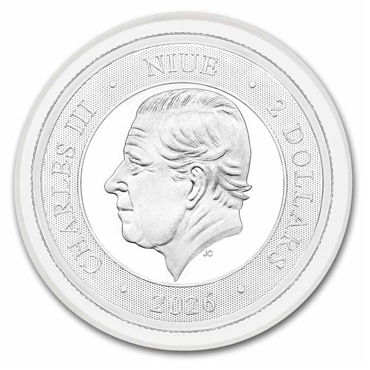 2026 Niue $2 Southern Cross High Relief 1oz .999 Silver (Tax Exempt)