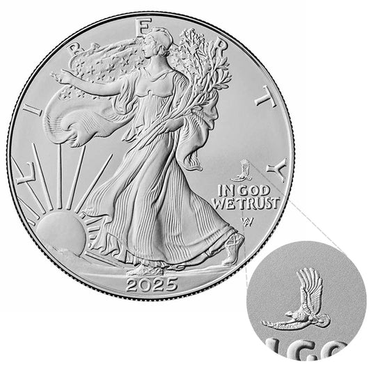 2025 USA $1 American Eagle w Privy Eagle 1oz Silver (No Tax)