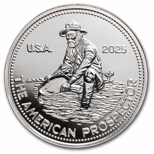2025 REVIVED USA Engelhard American Prospector 1oz Silver Round (No Tax) Issues