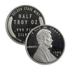GSM Lincoln Wheat Cent 1/2oz .999 Fine Silver Fractional Round (No Tax) May have white toning
