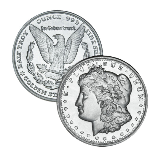GSM Morgan 1/2oz .999 Fine Silver Fractional Round (No Tax)