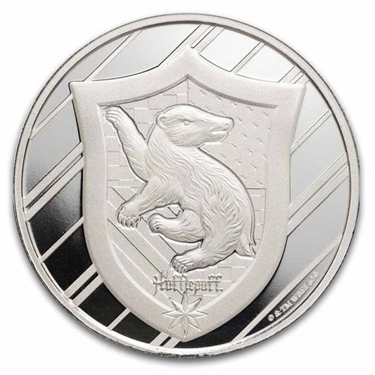 Harry Potter 1oz Houses: Hufflepuff .999 Fine Silver Round (No Tax)