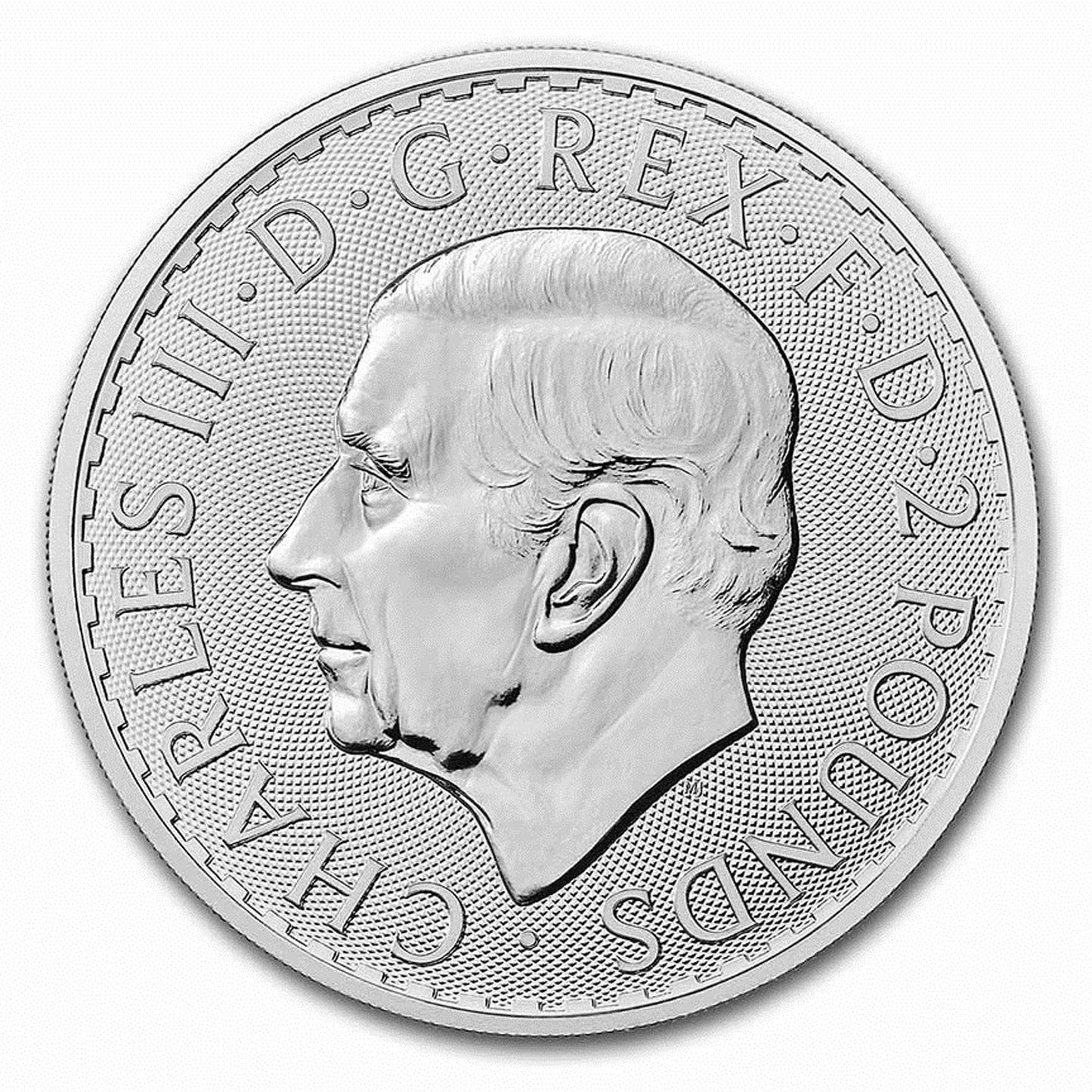 2023 GB £2 Britannia 1oz Silver (No Tax) King Charles III Effigy - Flaws