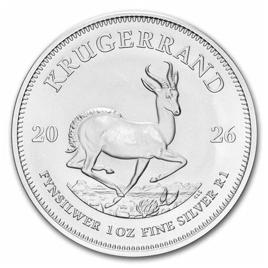 2026 South Africa 1 Rand Krugerrand 1oz. .999 Silver (No Tax)