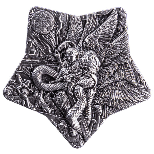South Korea Lucifer The Fallen Angel 2oz .999 Silver Stacker (No Tax)