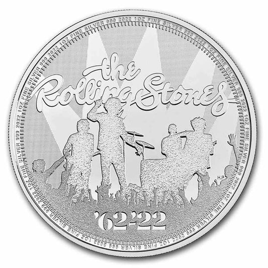 2022 £2 Music Legends: The Rolling Stones 1oz Silver (No Tax) Capsule Flaws