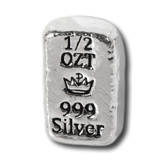 Monarch Hand Poured 1/2oz .999 Silver Bar (No Tax)
