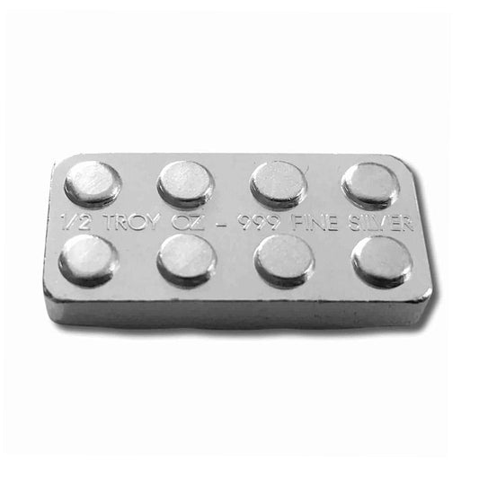 Monarch 1/2oz Building Block .999 Silver Bar (No Tax) May have light toning