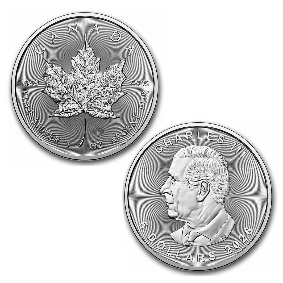 (Pre-Order) 2026 Canada $5 1oz .9999 Silver Maple Leaf (TAX Exempt)