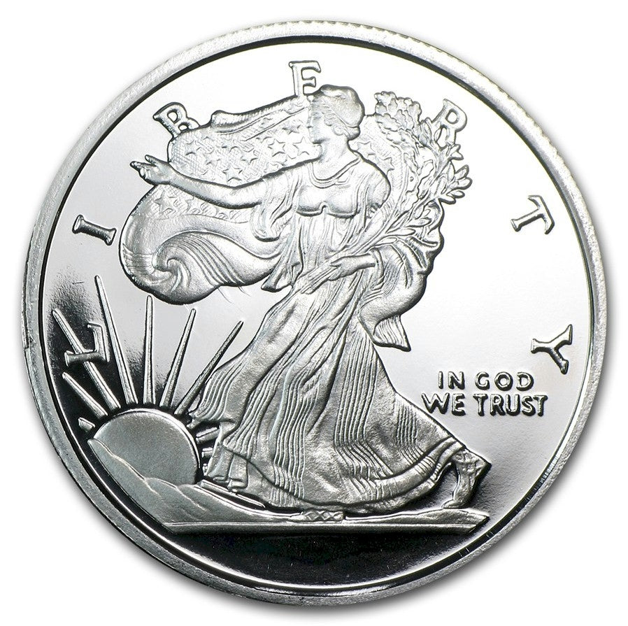 Walking Liberty 1/10oz .999 Fine Silver Fractional Round (No Tax)