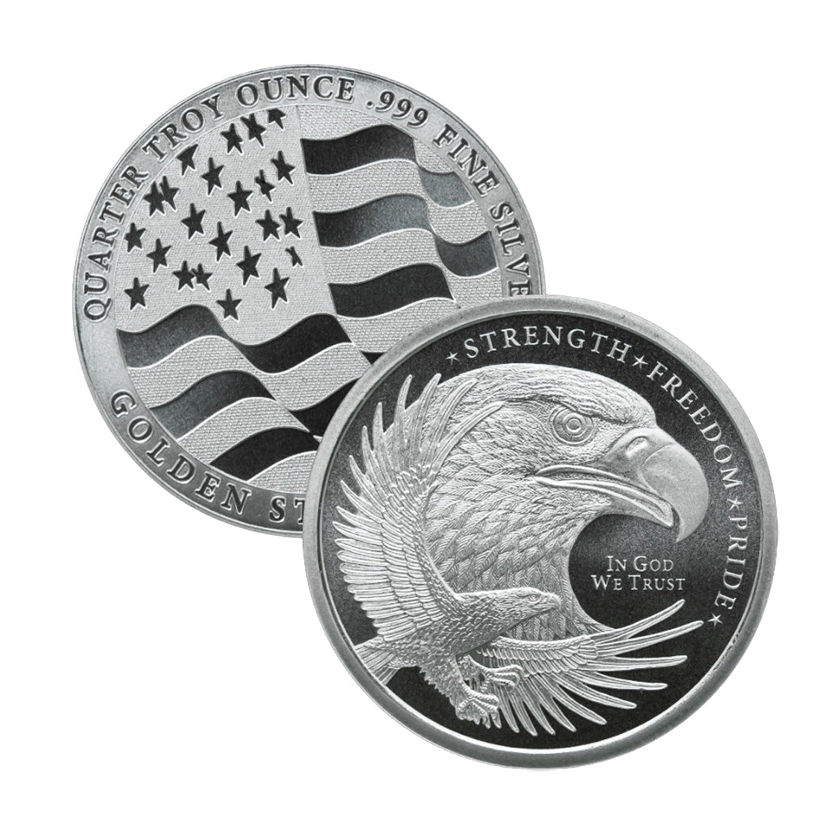 GSM Eagle 1/4oz .999 Fine Silver Fractional Round (No Tax)