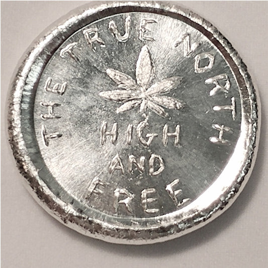 Beaver Bullion True North High & Free 1oz. .999 Fine Silver Round (No Tax)