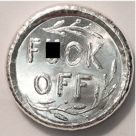 Beaver Bullion F-Off 1oz. .999 Fine Silver Round (No Tax)