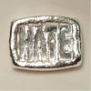 Beaver Bullion Hate 1oz. .999 Fine Silver Bar (No Tax) Lightly Toned