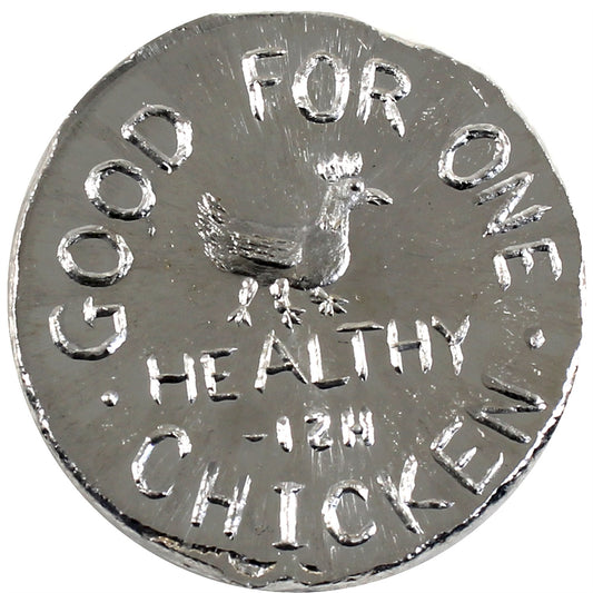 Beaver Bullion Apocalypse Good for One Chicken 1oz. .999 Fine Silver (No Tax)