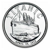 Titanic 1oz .999 Fine Silver Round (No Tax) May be Lightly Toned