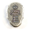 Monarch Day of the Dead 2oz Multi-Coloured Silver Sugar Skull with Rose (No Tax)
