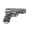 Monarch 3D Poured Pistol Handgun 2oz. Fine Silver (No Tax) Light Toning