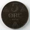 Norway 1911 5 Ore Extra Fine (EF-40) $