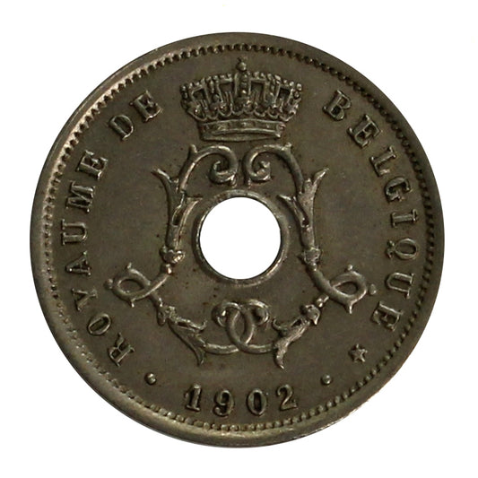 Belgium 1902 5 Centimes Brilliant Uncirculated (MS-63)