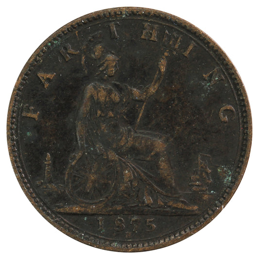 Great Britain 1875H Farthing Very Fine (VF20)