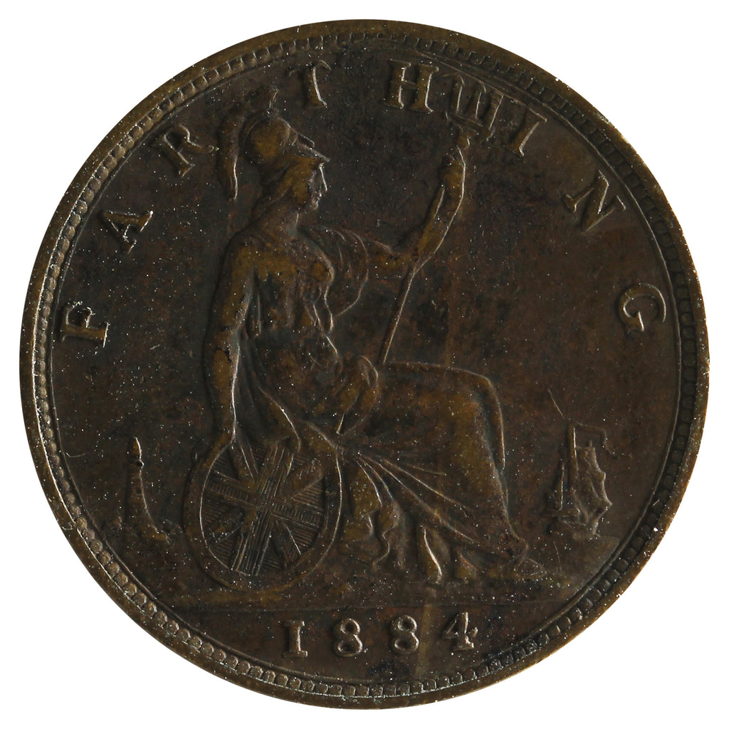 Great Britain 1884 Farthing VF-EF (VF30)