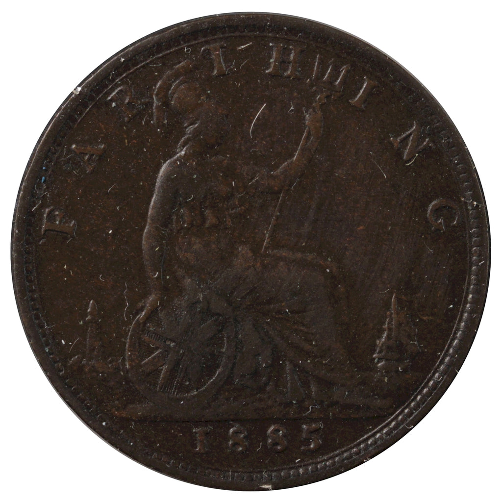 Great Britain 1885 Farthing VF-EF (VF30)