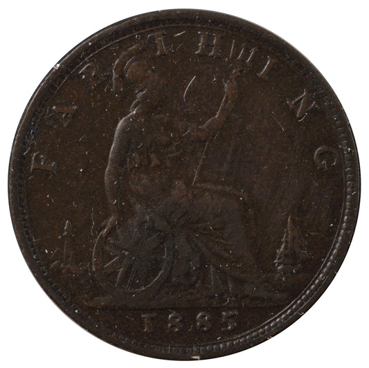 Great Britain 1885 Farthing VF-EF (VF30)